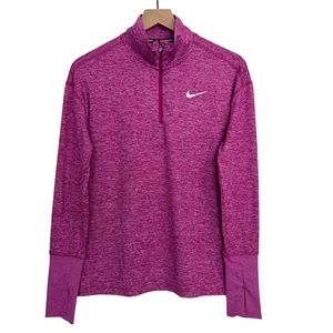 NIKE Purple Pink 1/4 Zip Pullover Athletic Running Top Size Medium